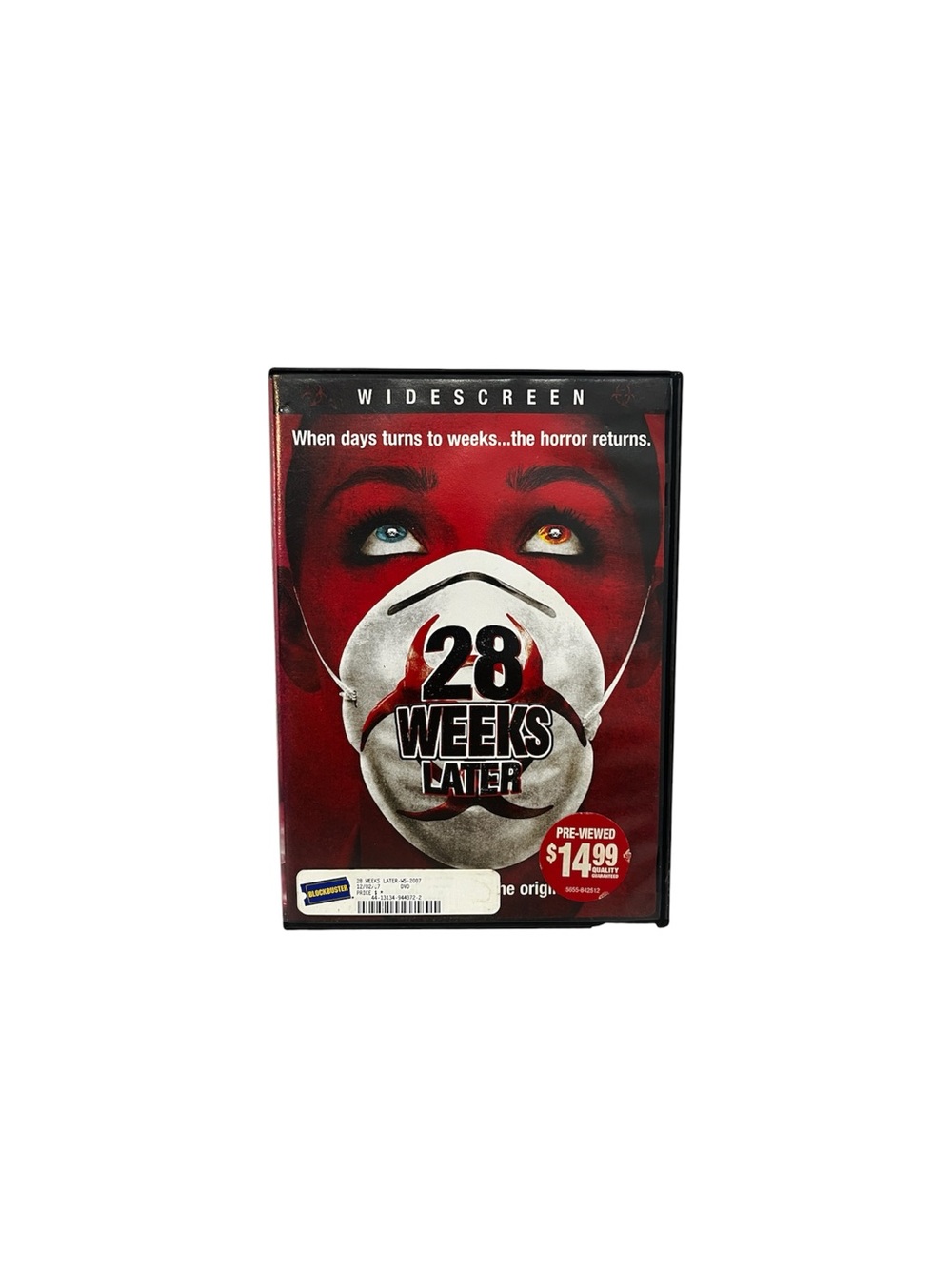 28 Weeks Later (DVD, 2007, Widescreen) Robert Carlyle Rose Byrne